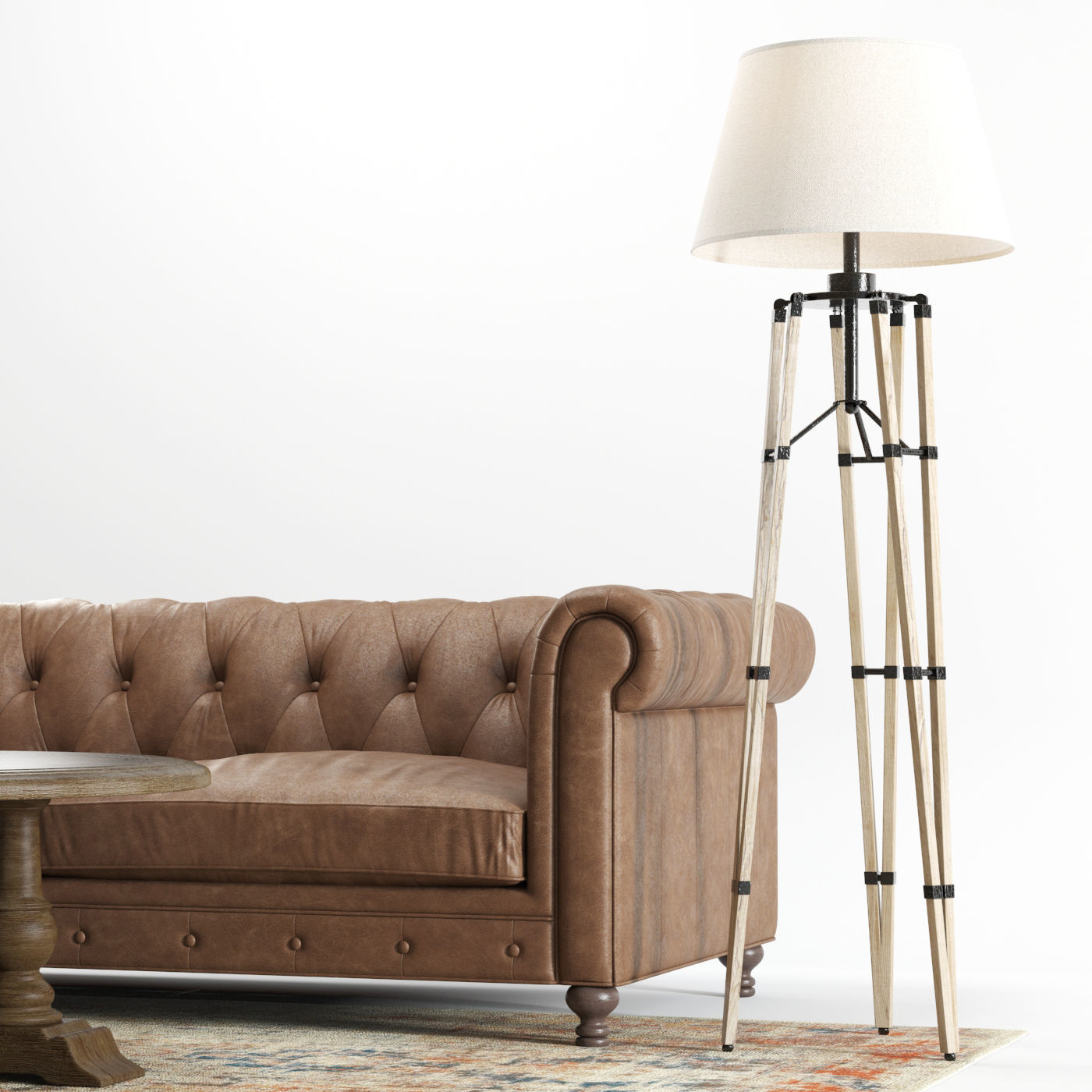 Hooker Furniture - Alexa Sofa and Decor 3D model_3