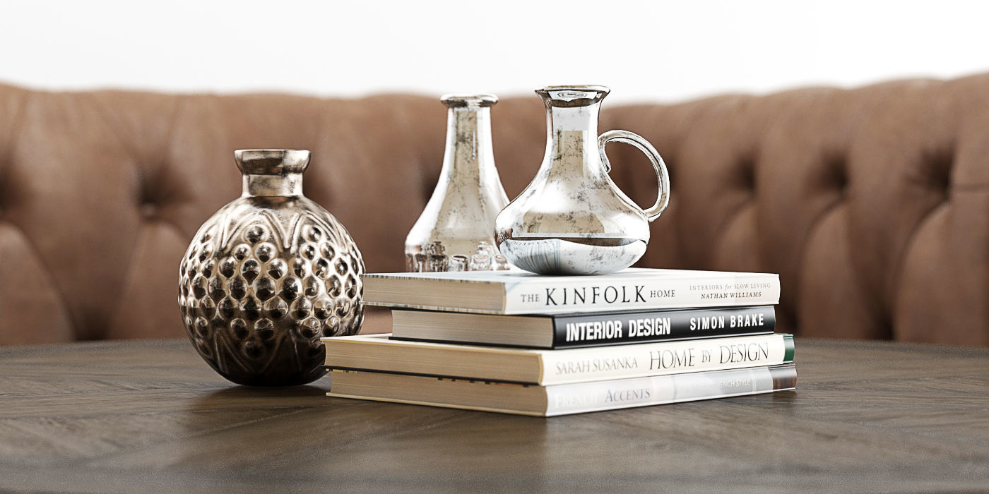 Hooker Furniture - Alexa Sofa and Decor 3D model_1