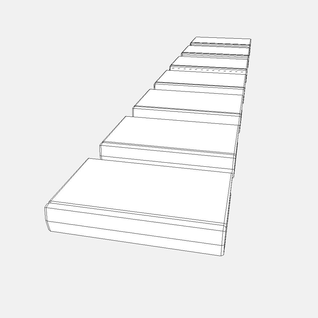 Old Antique Books Low-poly 3D model_4