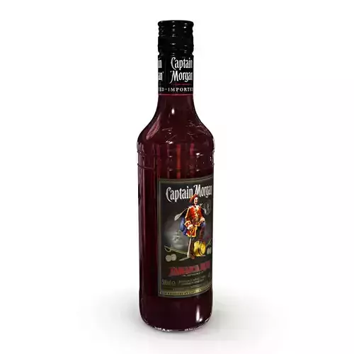 Captain Morgan Jamaica Rum 50cl Bottle 3D model