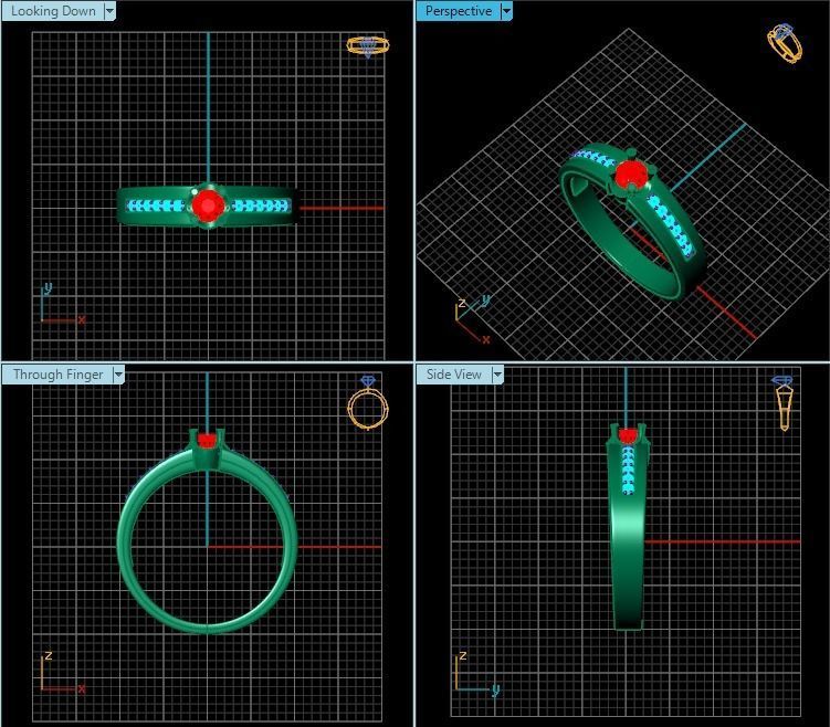 Ring T00611 3D print model_2