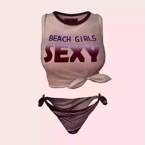 Sexy Beach Bikini Pink 04