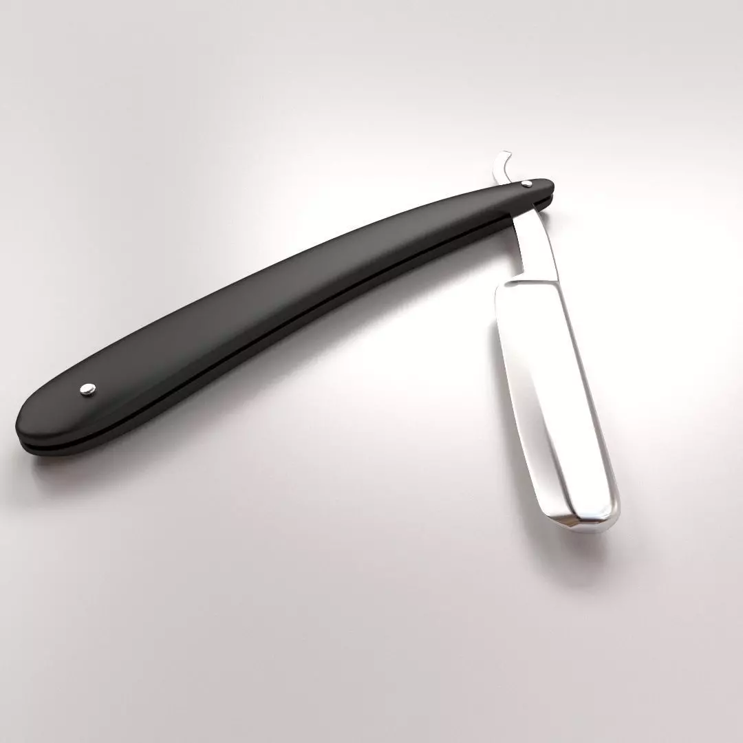 Straight Razor 3D model_0