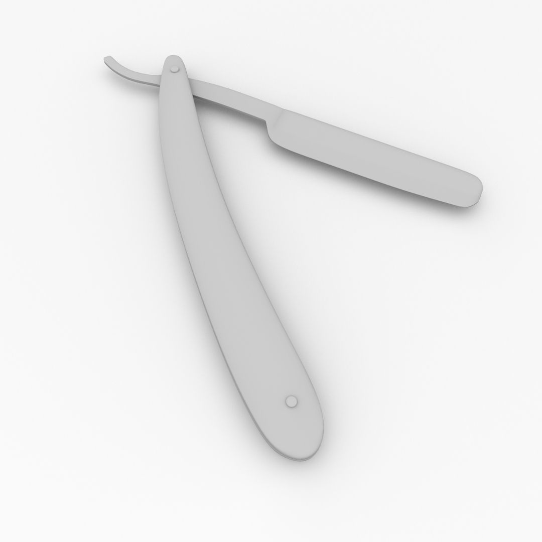 Straight Razor 3D model_1