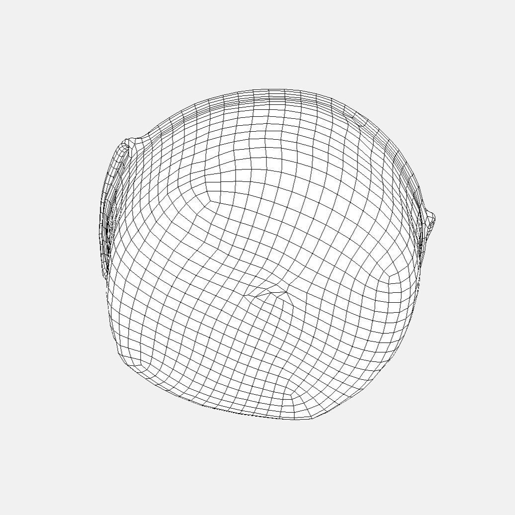 Basket Rattan Low-poly 3D model_3