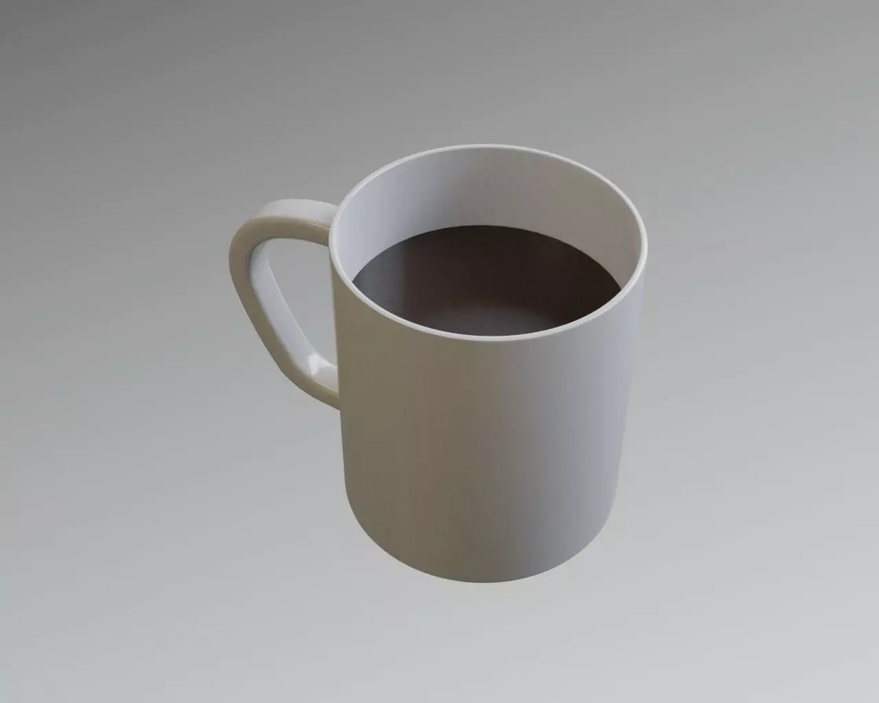 Coffee mug - Classic coffee cup Low-poly 3D model