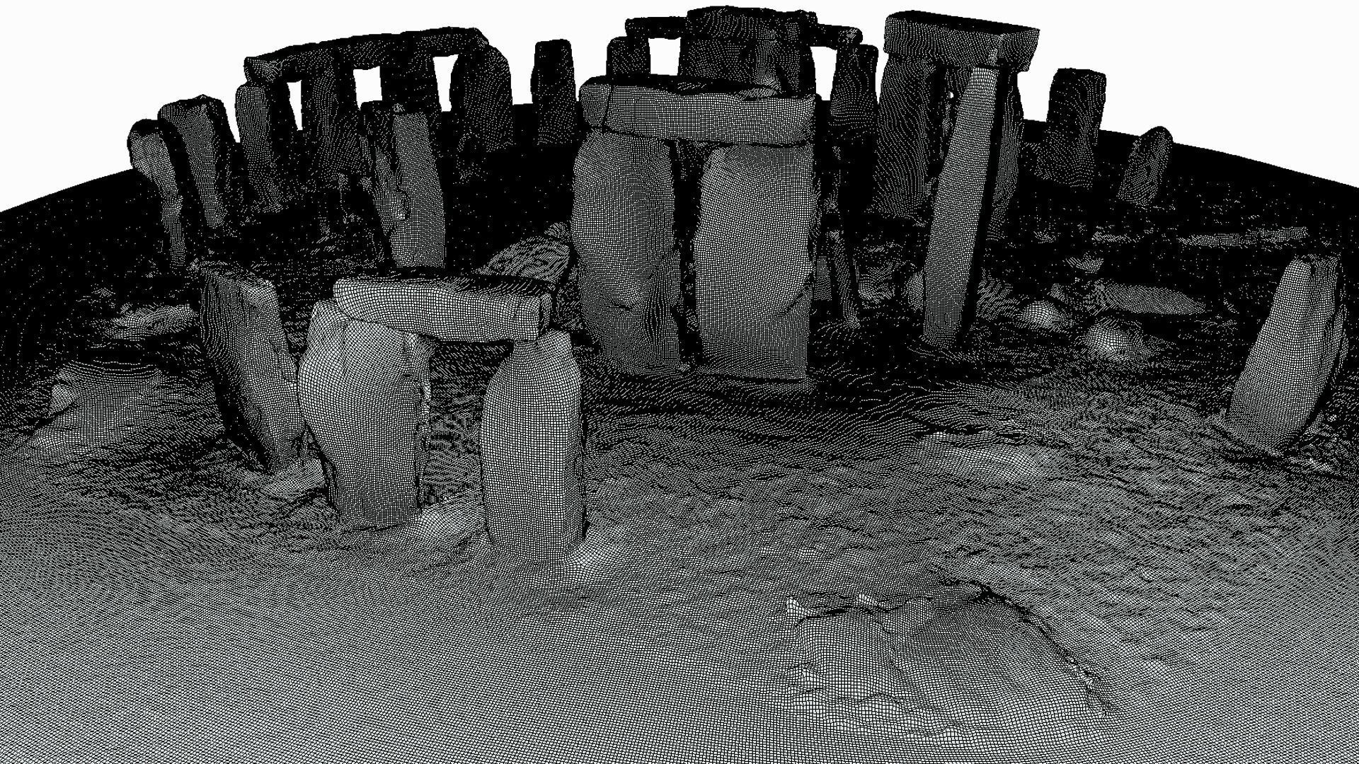 Low Poly PBR Stonehenge Low-poly 3D model_7