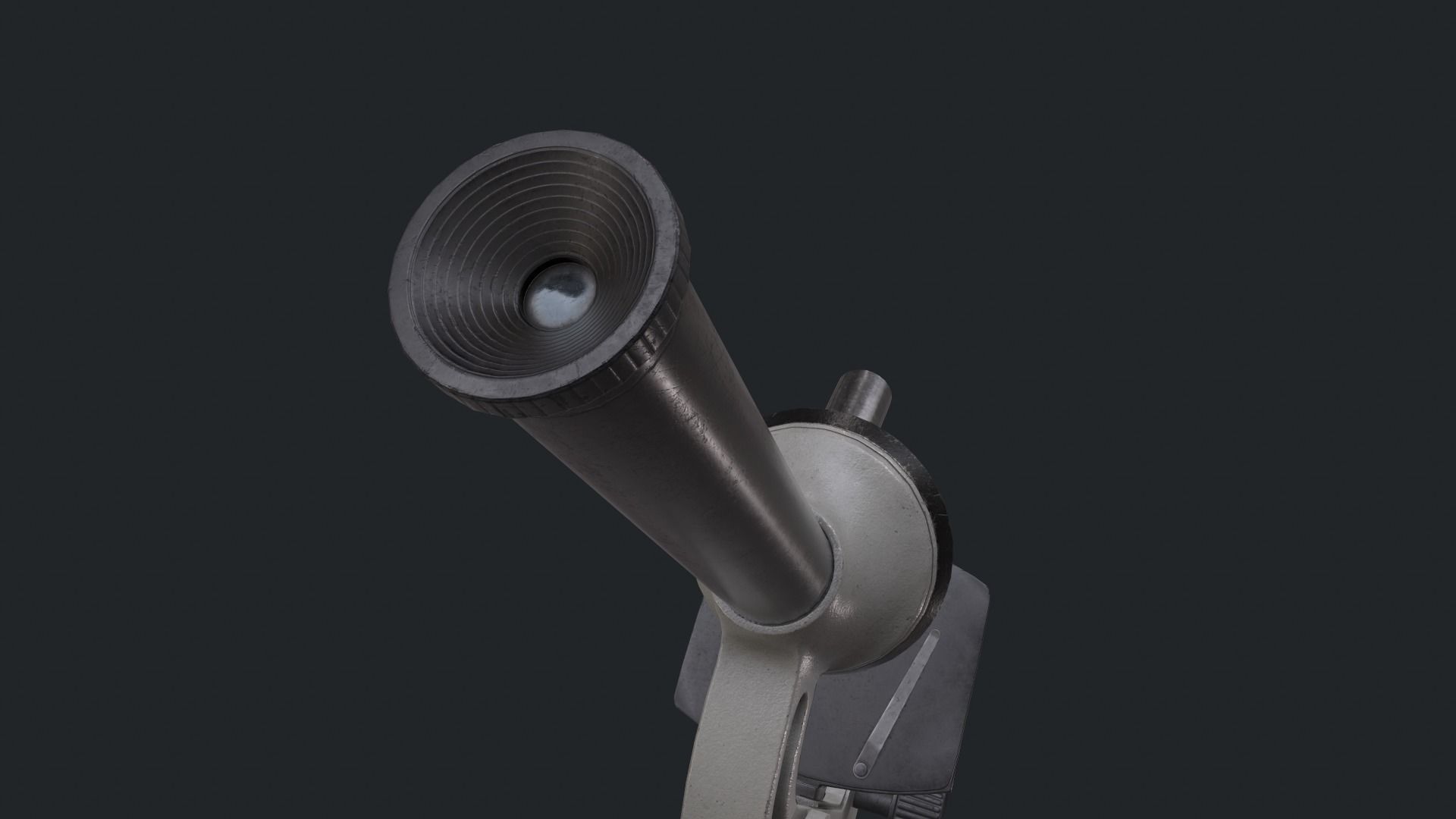 Soviet microscope UM301 Low-poly 3D model_13