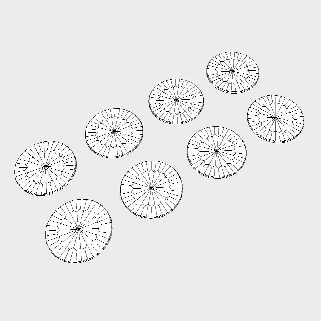 Coins - Money Low-poly 3D model_4