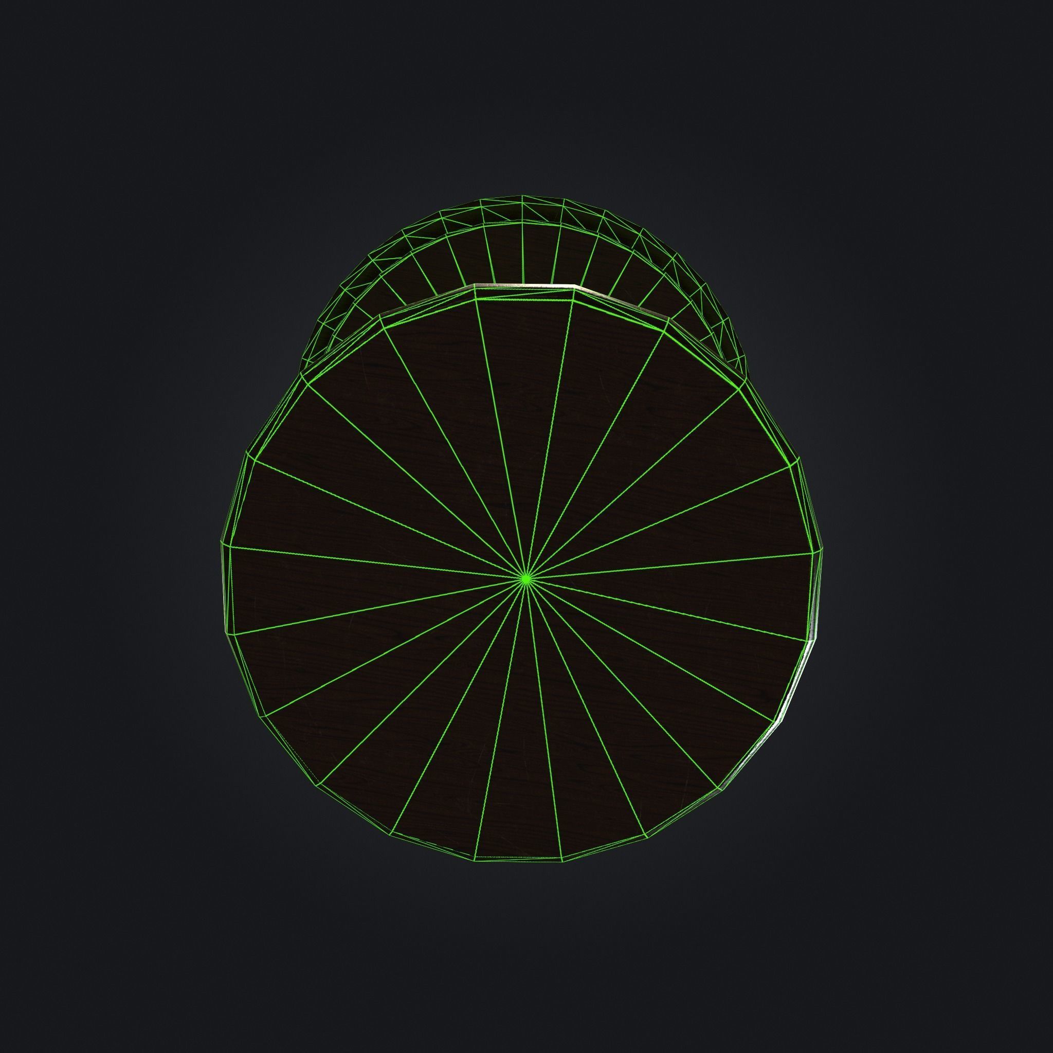 Old Table 001 Low-poly 3D model_6