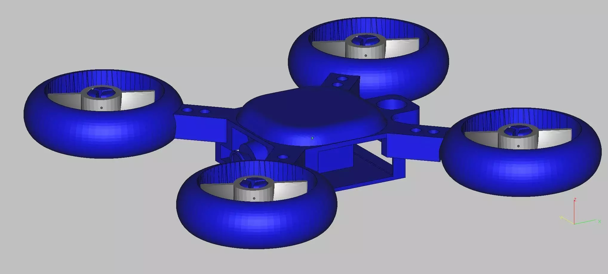 quadcopter keychain 3D print model