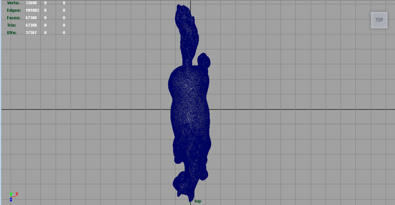 Horse 3 with mane 3D model_7