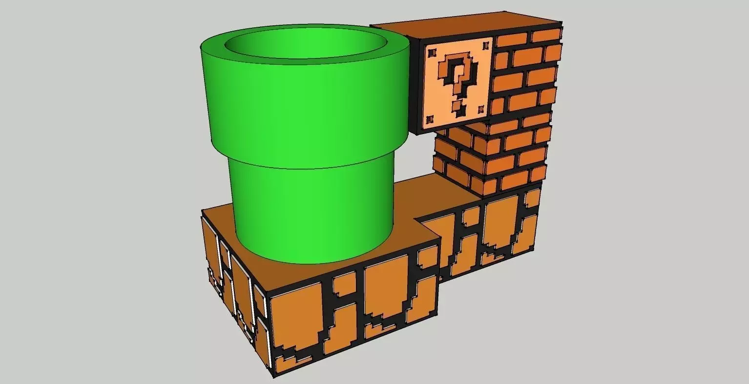 Super Mario Can Stein Free 3D print model_0