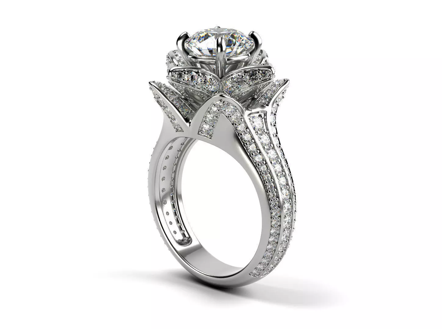 Flower Lotus Rose 3D print model