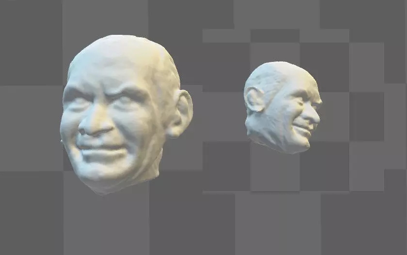 Actor Louis de Funes 3D head 3D print model_0