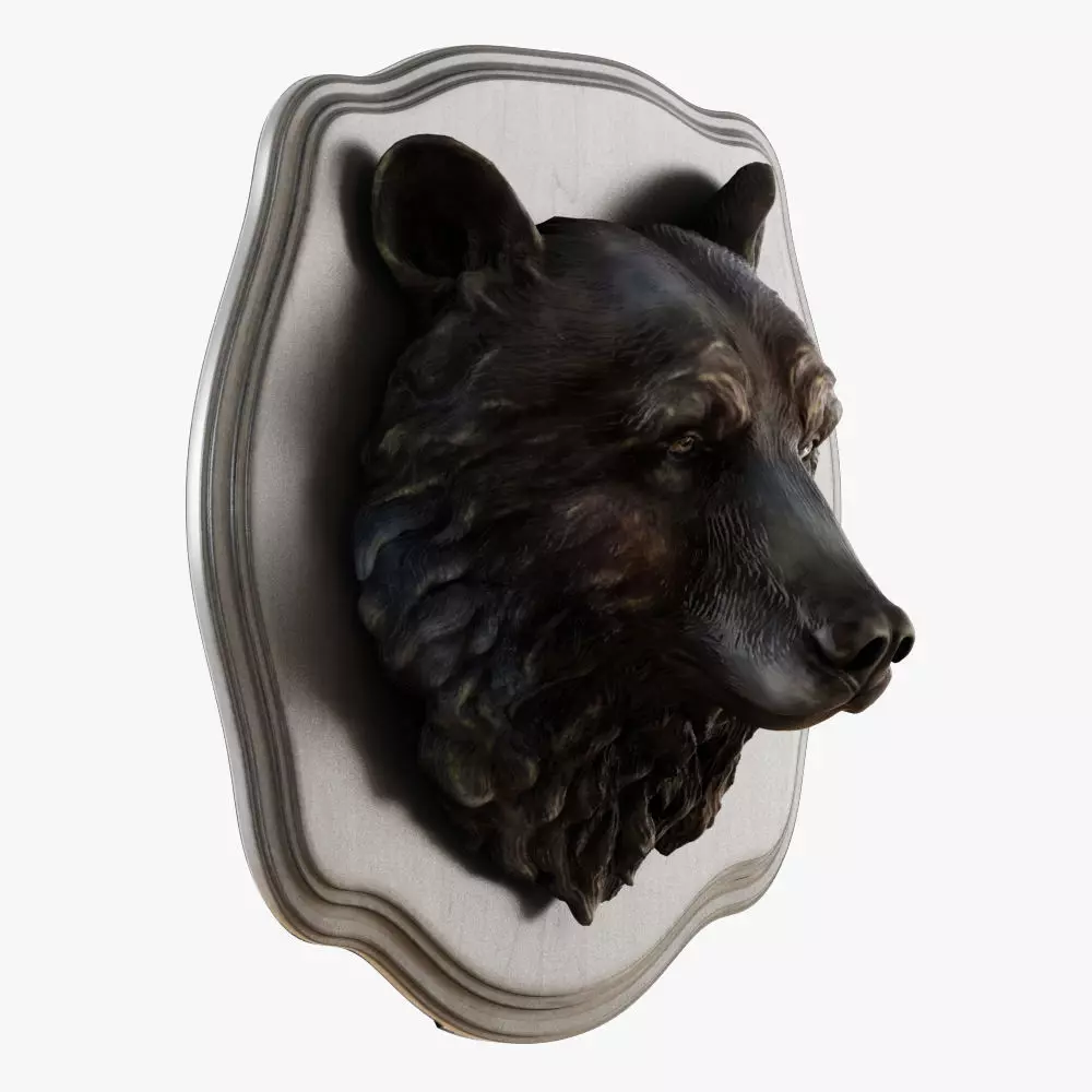 Bear head 3D model_0