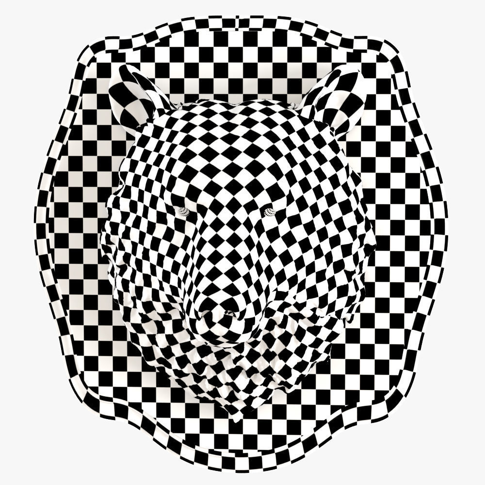 Bear head 3D model_7