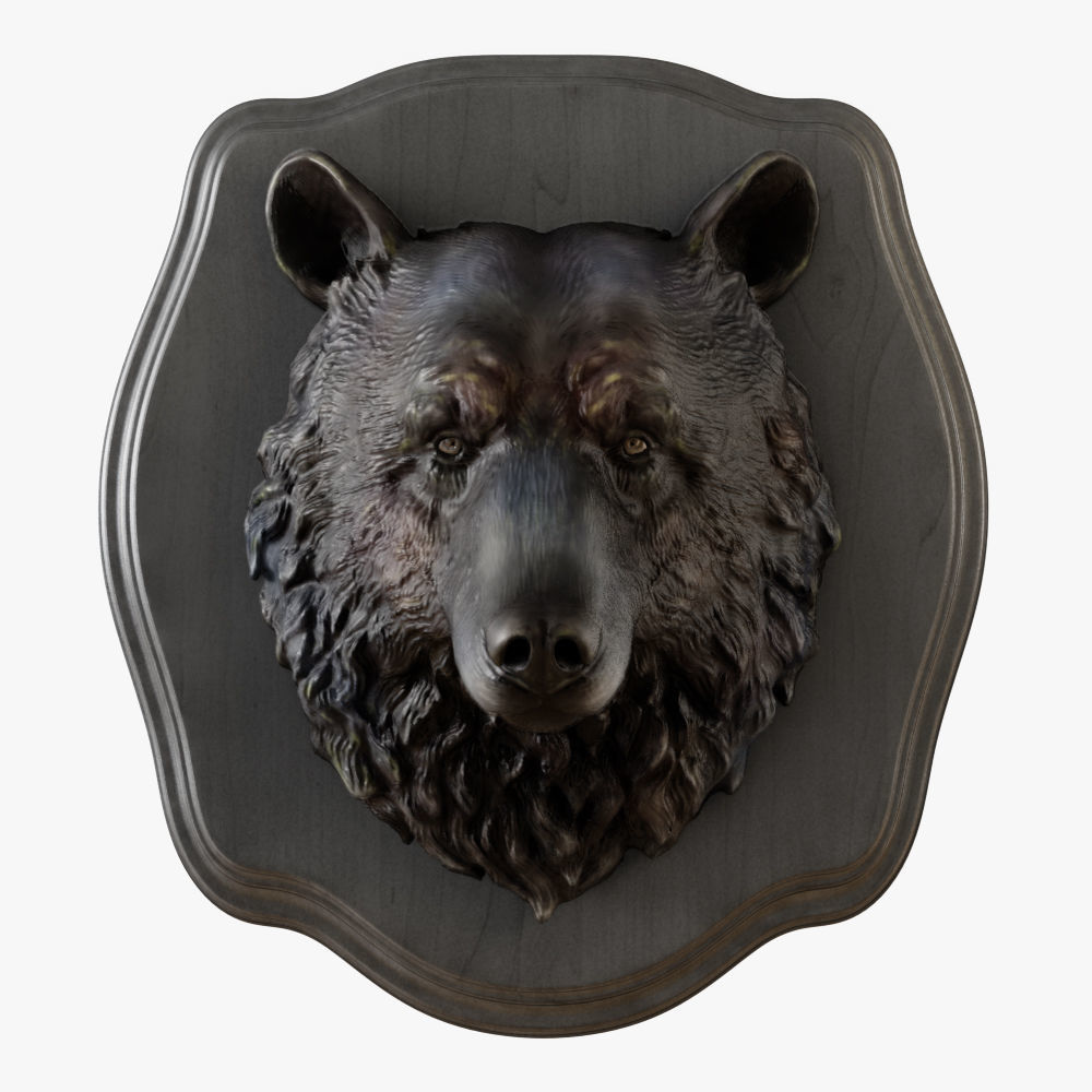 Bear head 3D model_1