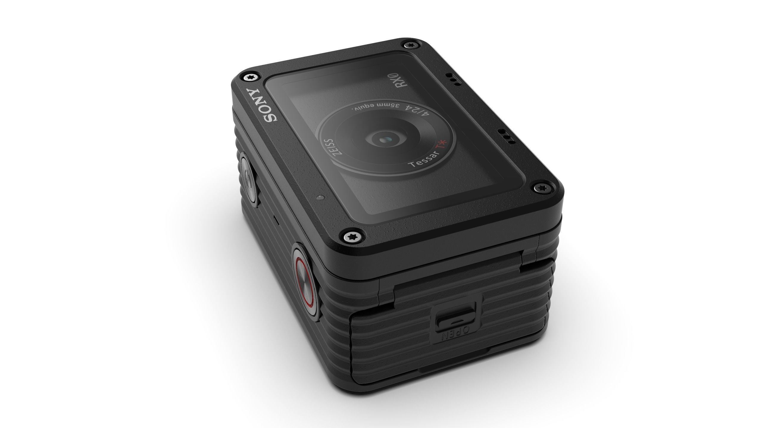 SONY RX0 Ultra Compact Shockproof Waterproof Digital Camera CAD 3D model_18