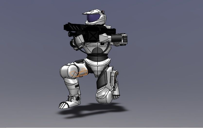 Robot Soldier 3D model_7