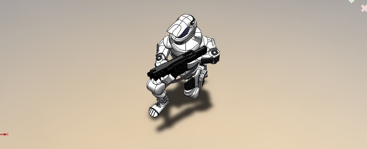 Robot Soldier 3D model_2