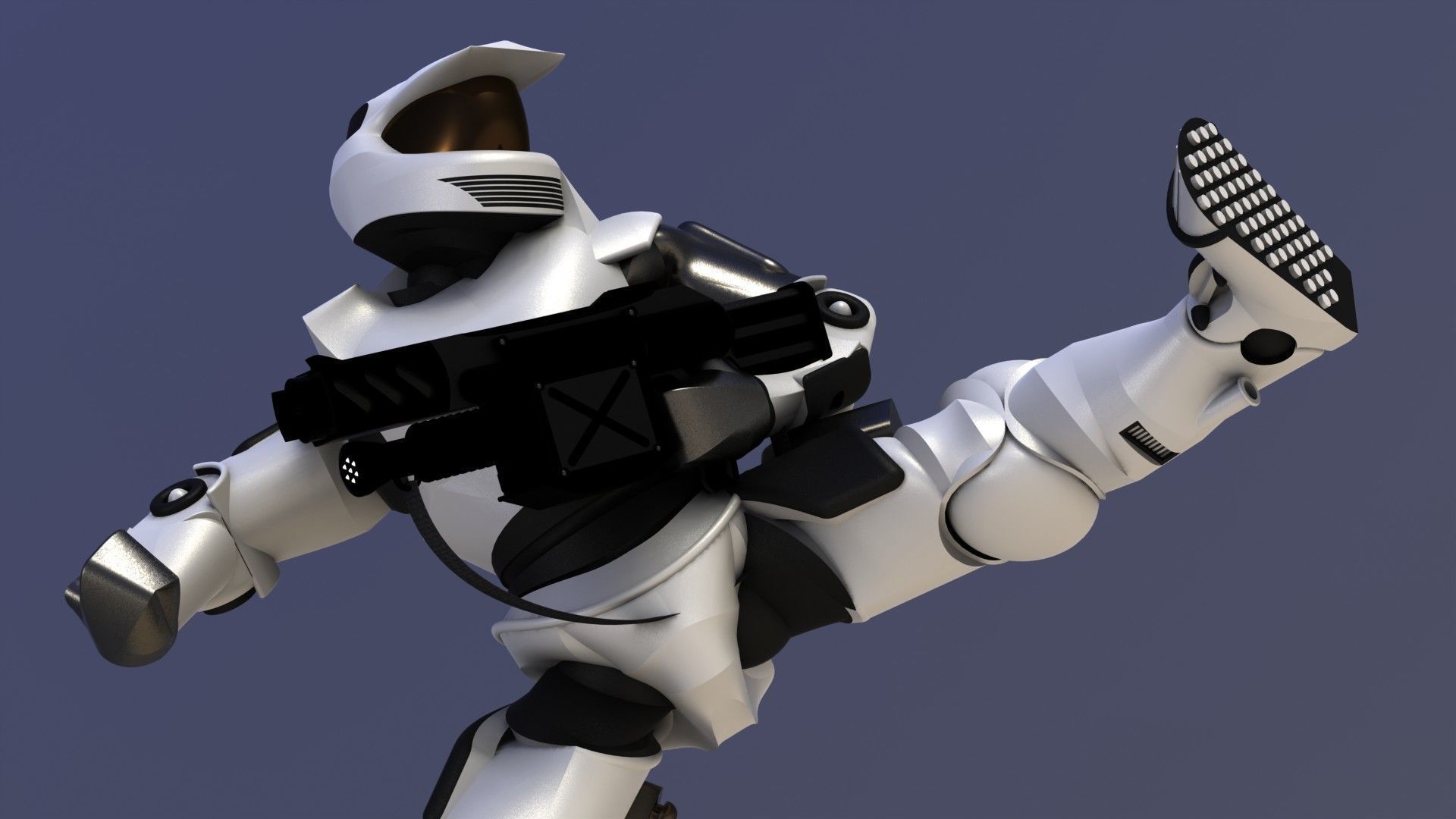 Robot Soldier 3D model_6