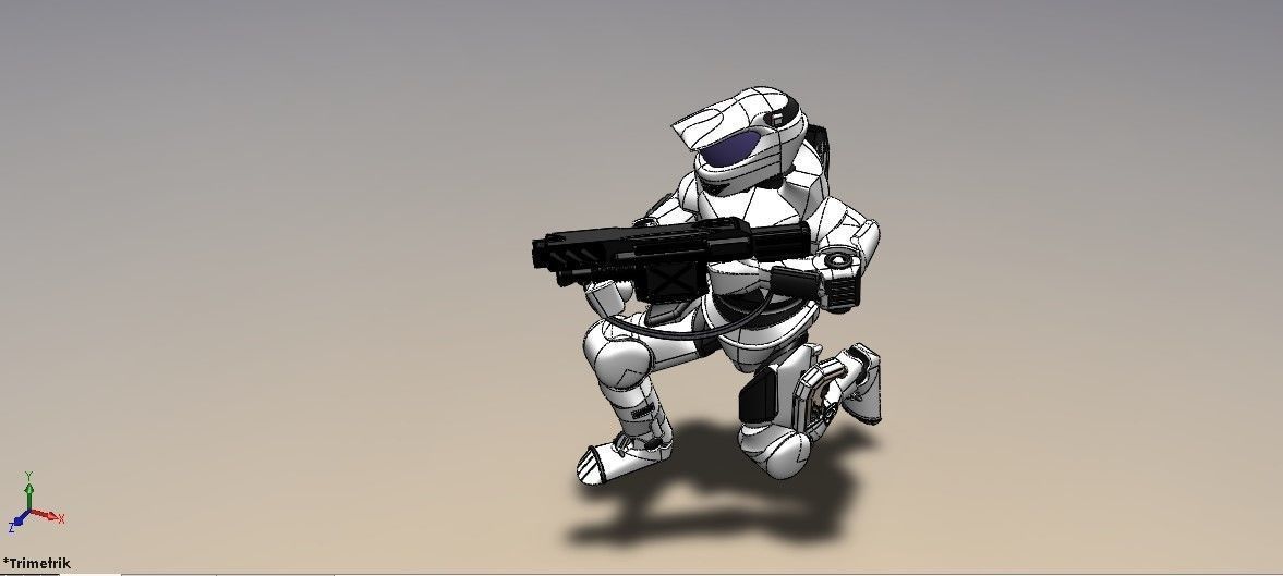 Robot Soldier 3D model_1