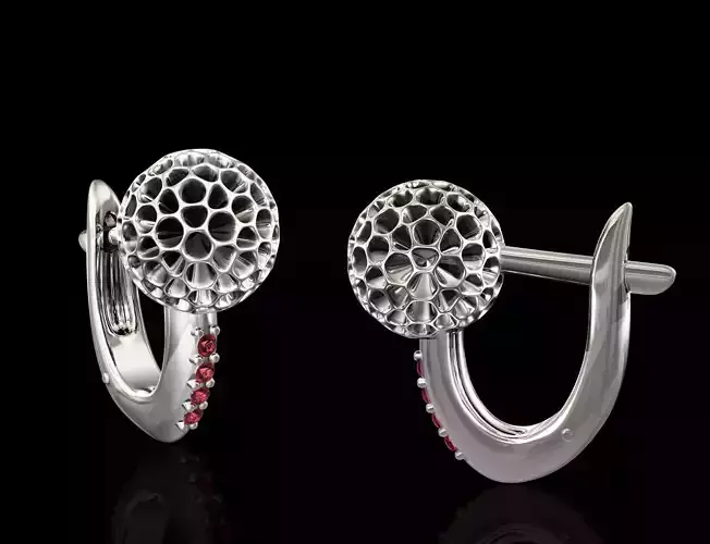 Christmas Ball Earrings 3D print model