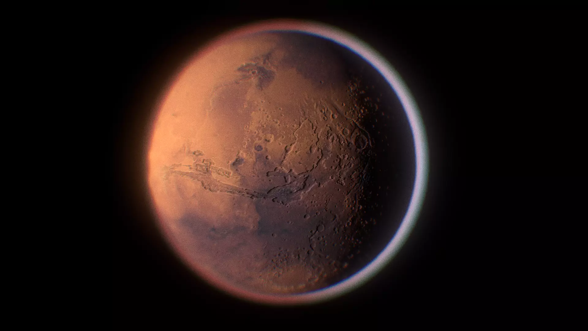 Planet Mars Low-poly 3D model_0