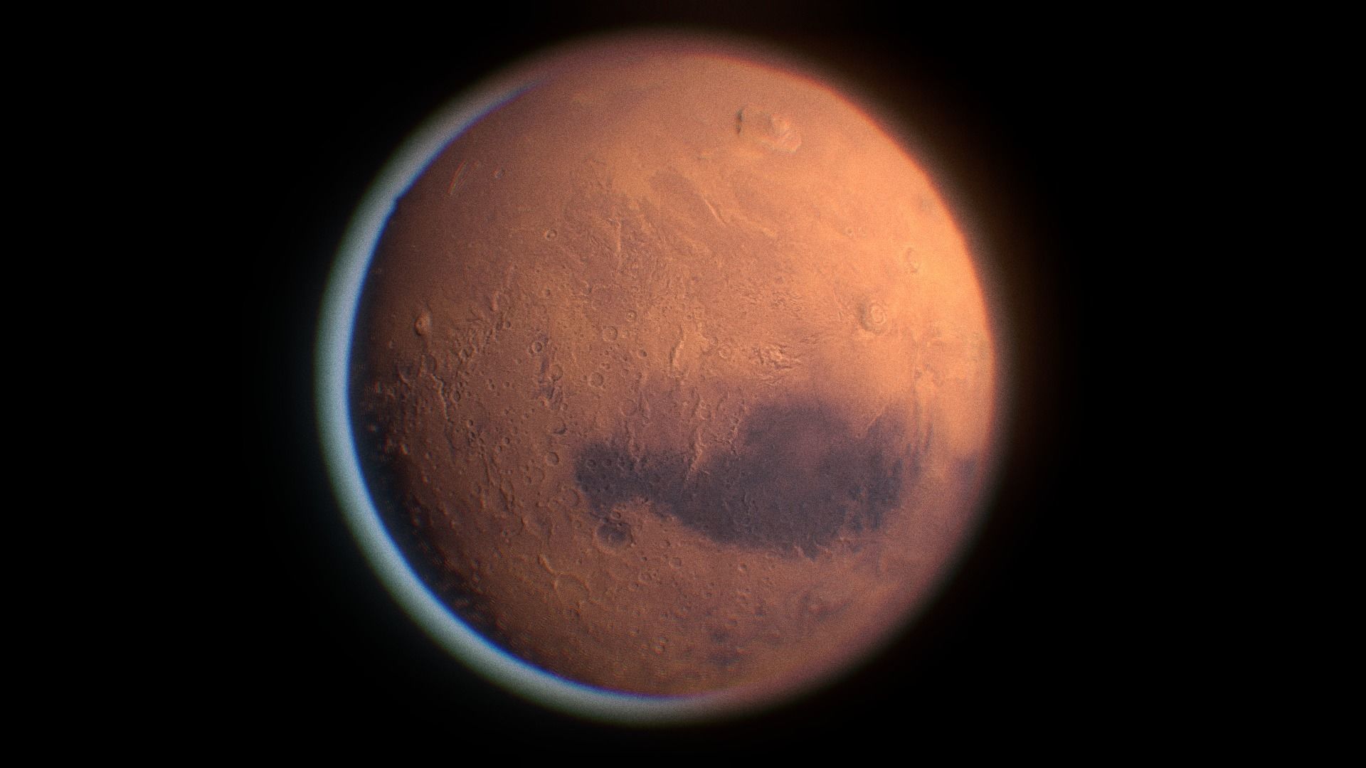 Planet Mars Low-poly 3D model_4