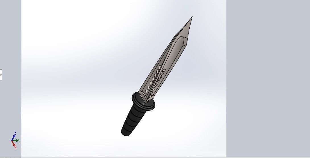 Knife for character 3D model_4