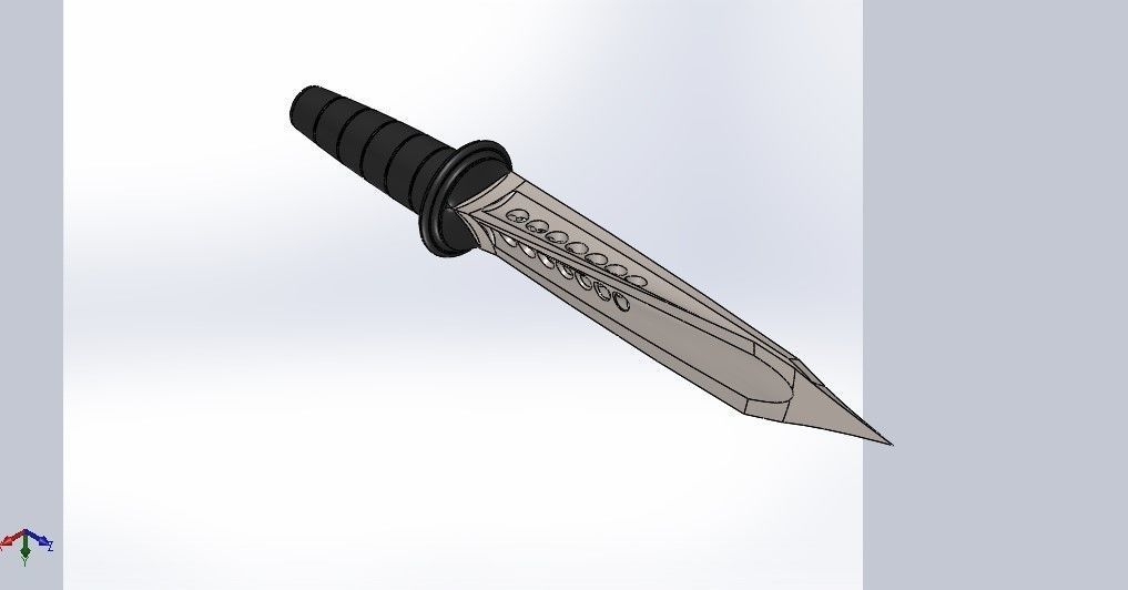 Knife for character 3D model_6