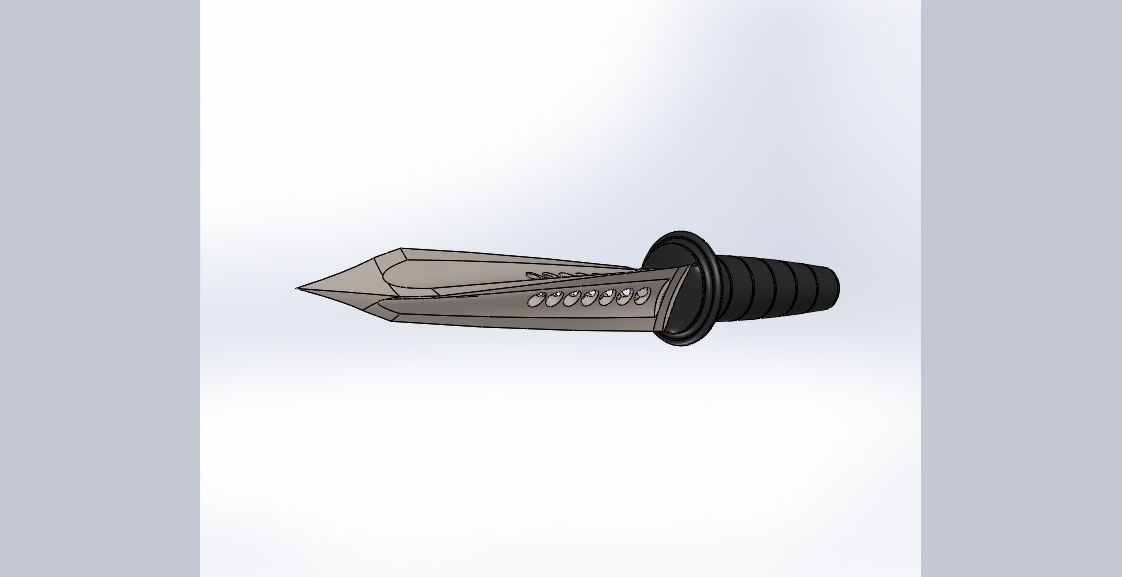 Knife for character 3D model_2