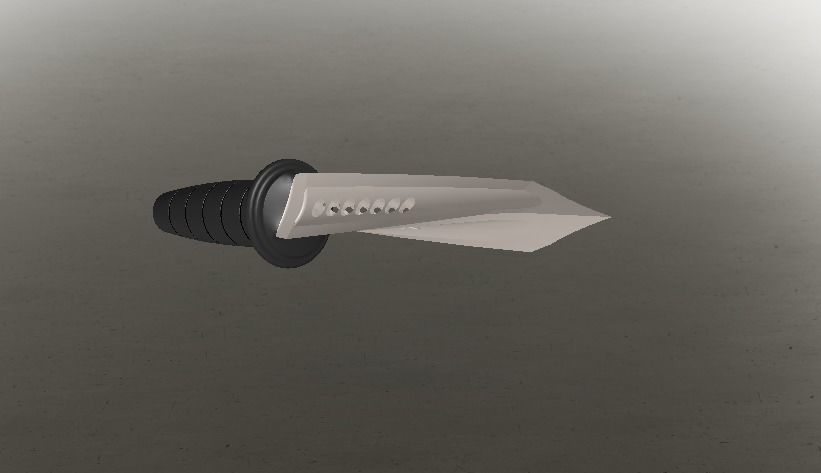 Knife for character 3D model_10