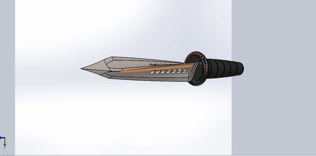 Knife for character 3D model_1