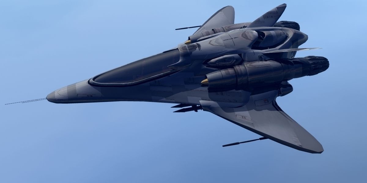 Phantom JS-88 Hybrid Fighter 3D model_9