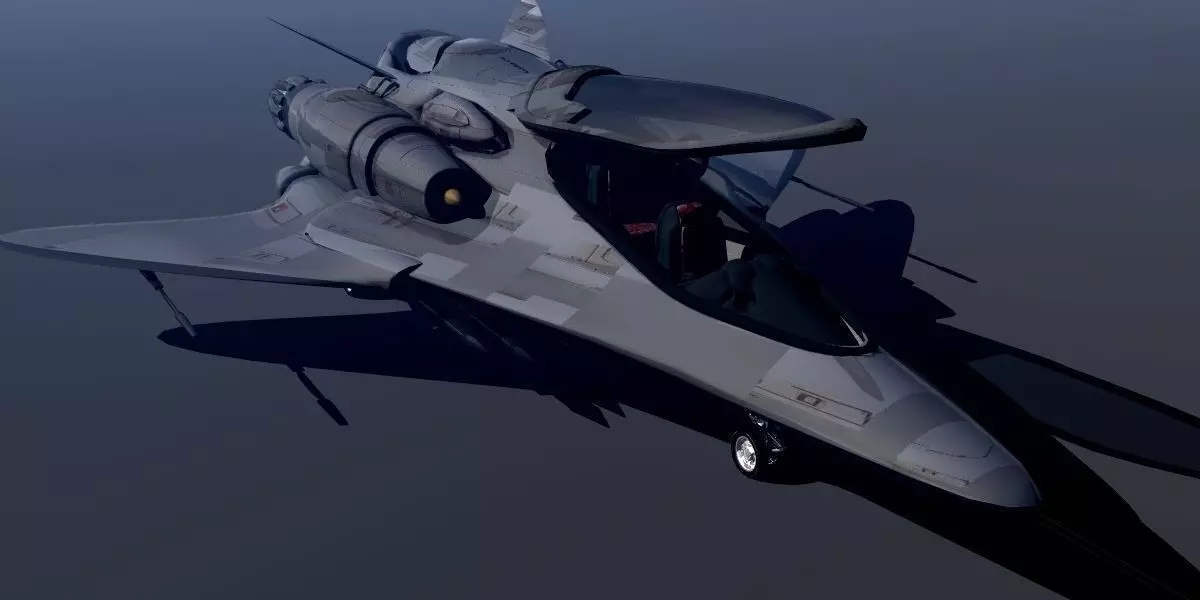 Phantom JS-88 Hybrid Fighter 3D model_0