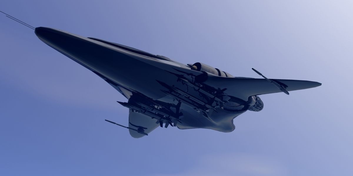 Phantom JS-88 Hybrid Fighter 3D model_6