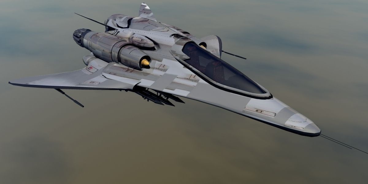 Phantom JS-88 Hybrid Fighter 3D model_5
