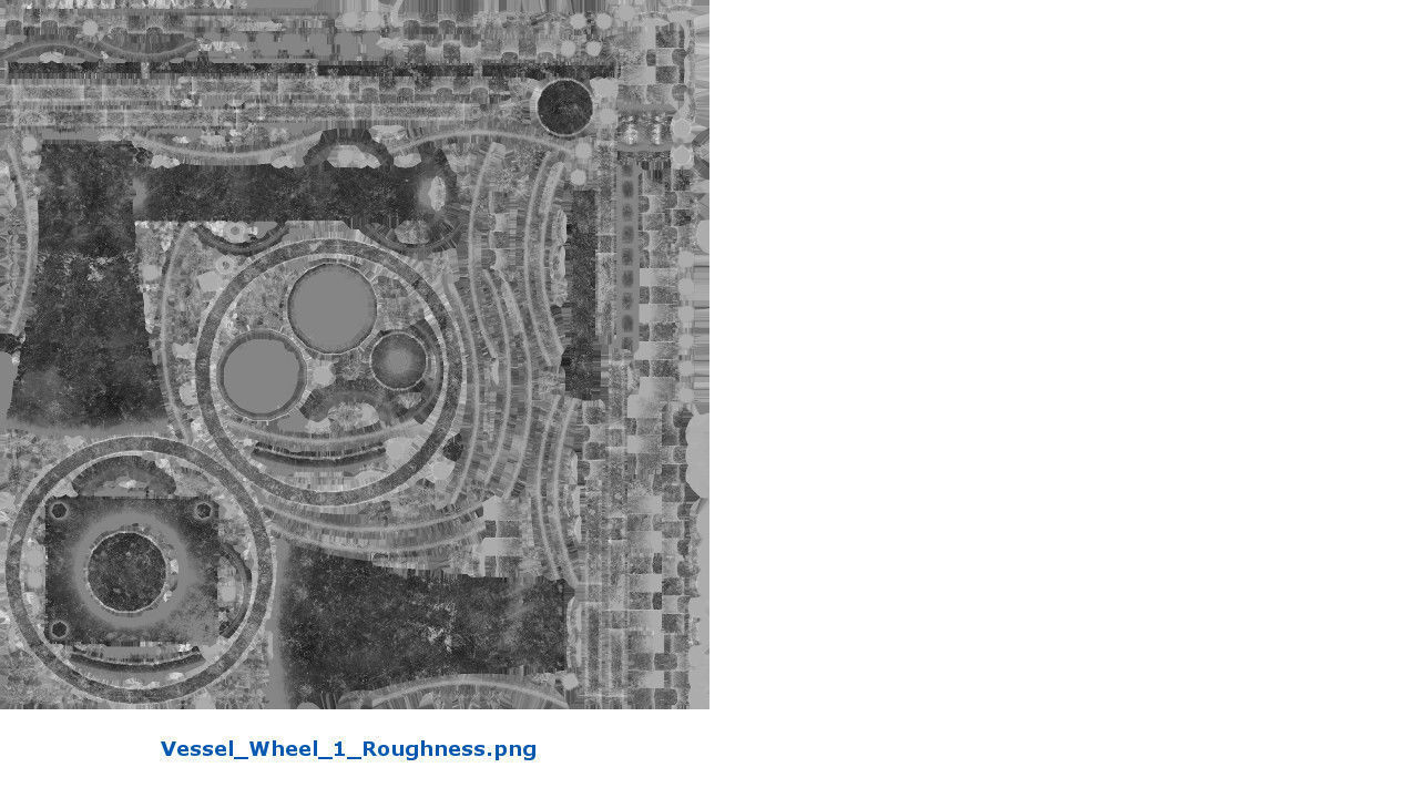 Vessel Wheel 1 Low-poly 3D model_8