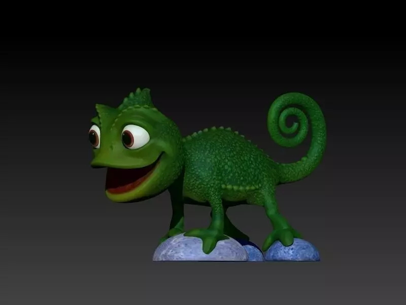 Chameleon printable 3D print model_0