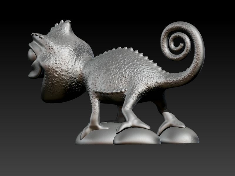 Chameleon printable 3D print model_5