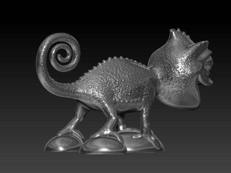 Chameleon printable 3D print model_4