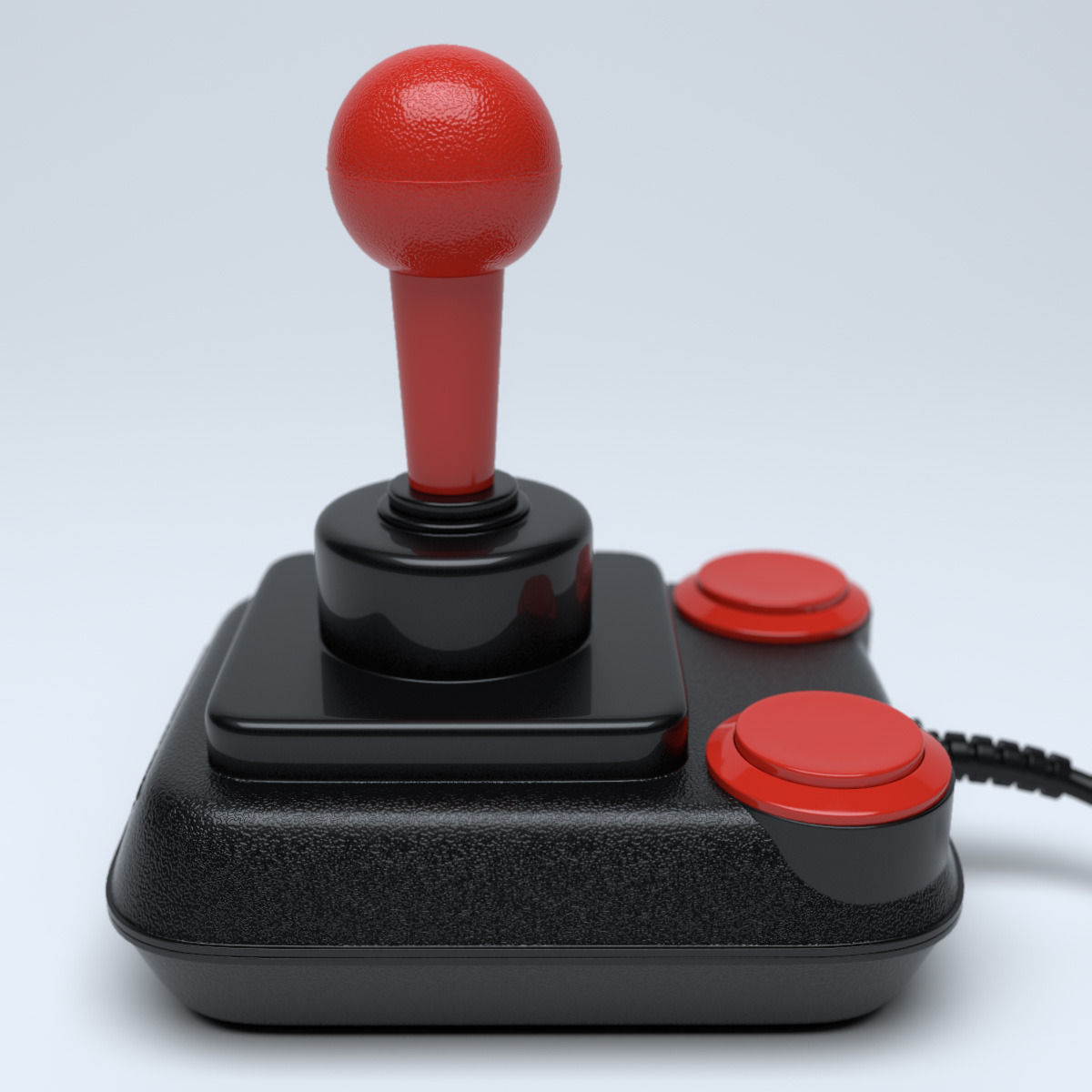 Retro Joystick Competition Pro 5000 3D model_5