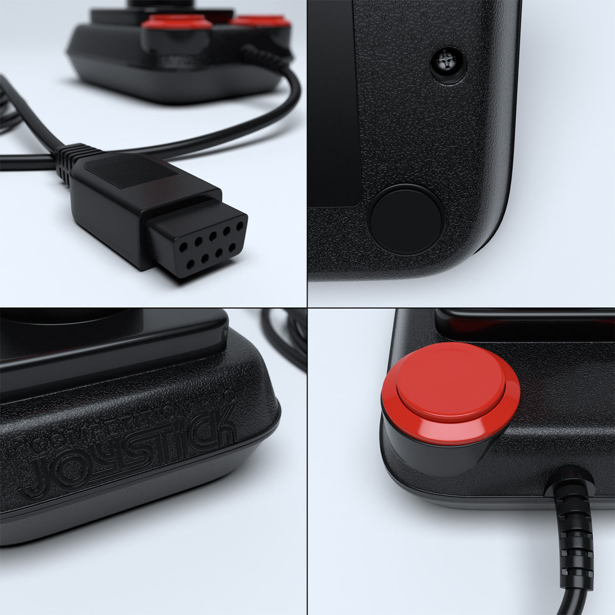 Retro Joystick Competition Pro 5000 3D model_7