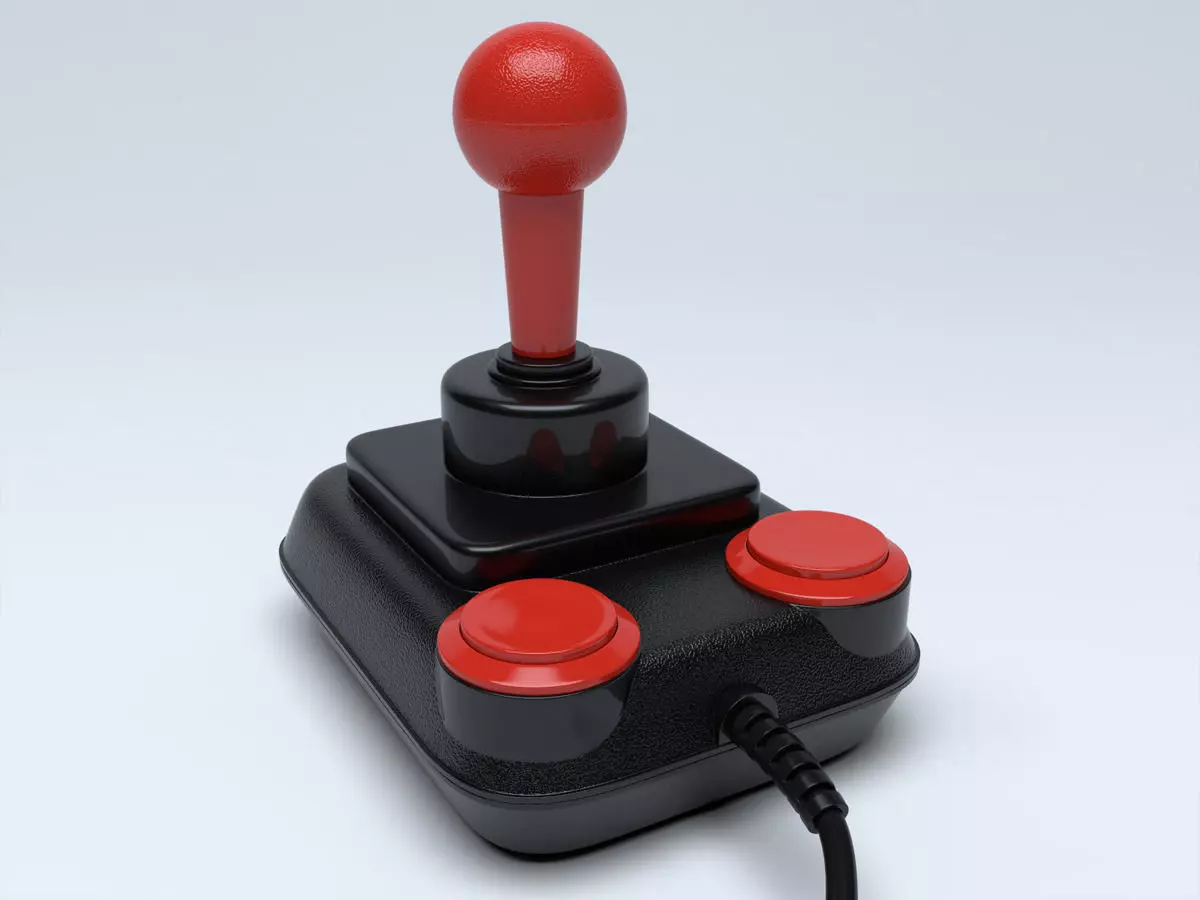 Retro Joystick Competition Pro 5000 3D model_0