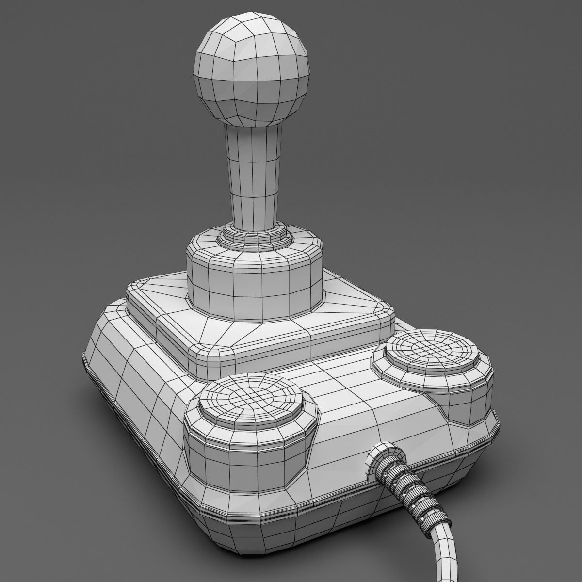Retro Joystick Competition Pro 5000 3D model_8