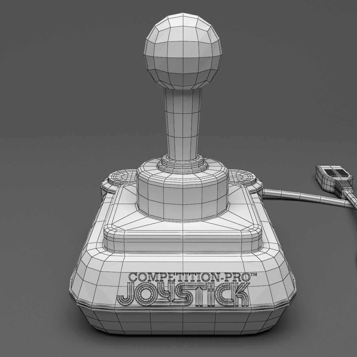 Retro Joystick Competition Pro 5000 3D model_10
