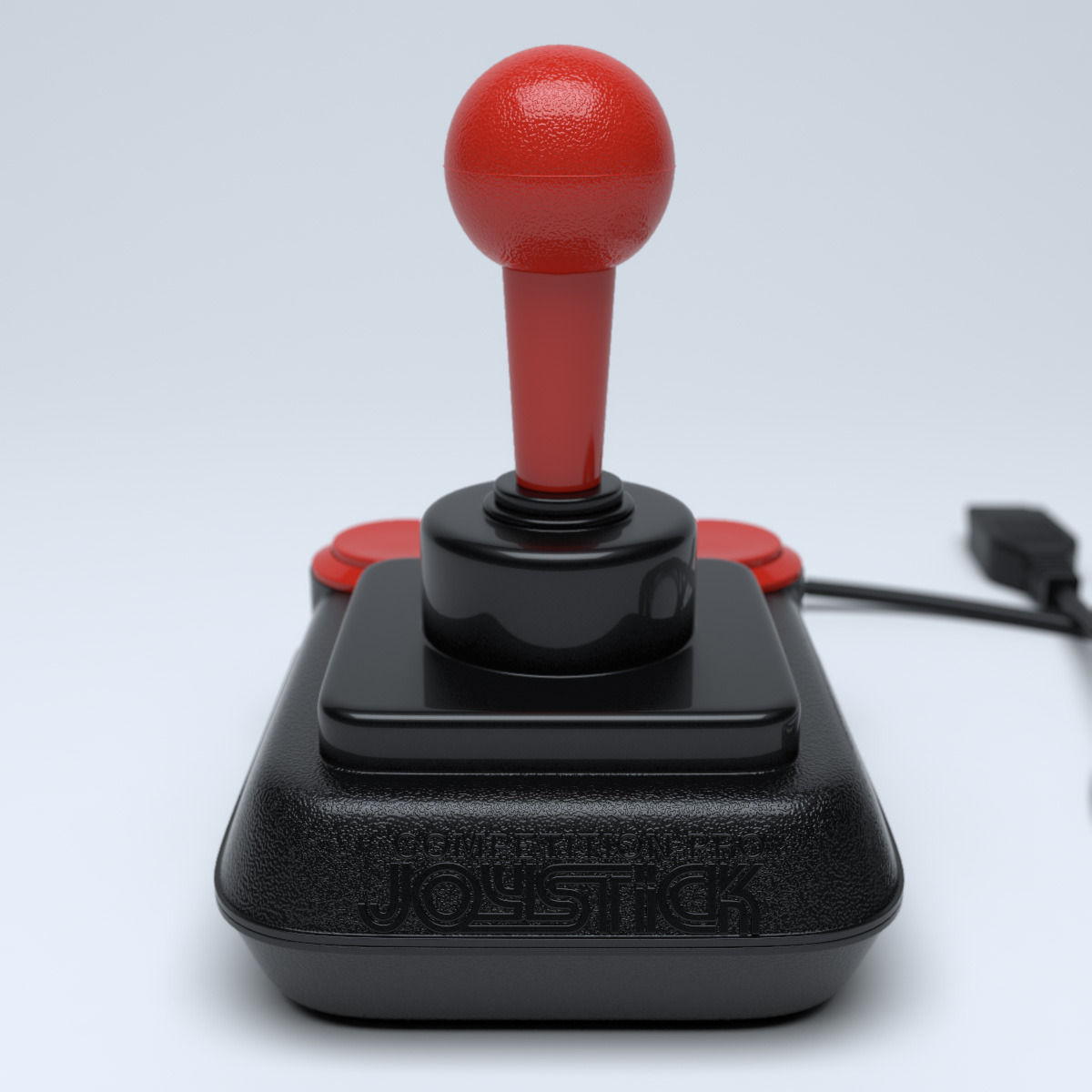 Retro Joystick Competition Pro 5000 3D model_4