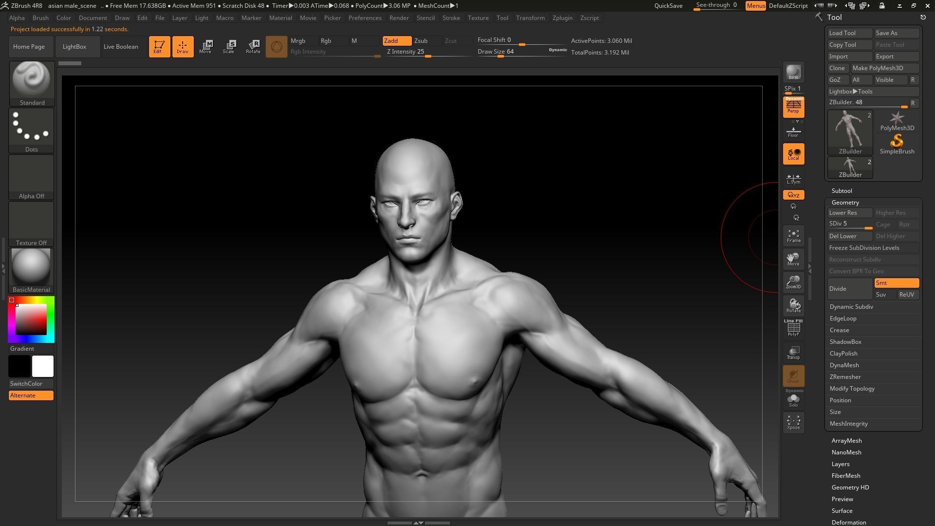 asian male 3D model_3